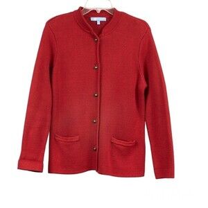 Koret vintage knit blazer cardigan red size S